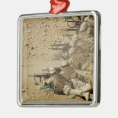 米海軍シービーがM-4およびM-16A2ライフルを発射 メタルオーナメント (左)