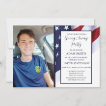 米海軍ブートキャンプゴーイング遠くにパーティの招待状