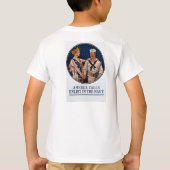 米海軍ヴィンテージ戦争プロパガンダに参加 Tシャツ (裏面)