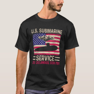 米海軍潜水艦サービス魚雷操縦士舵手 Tシャツ