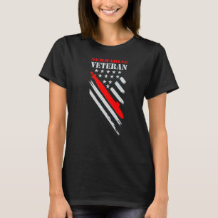 米海軍潜水艦退役軍人アメリカ国旗ヴィンテージスマリ Tシャツ