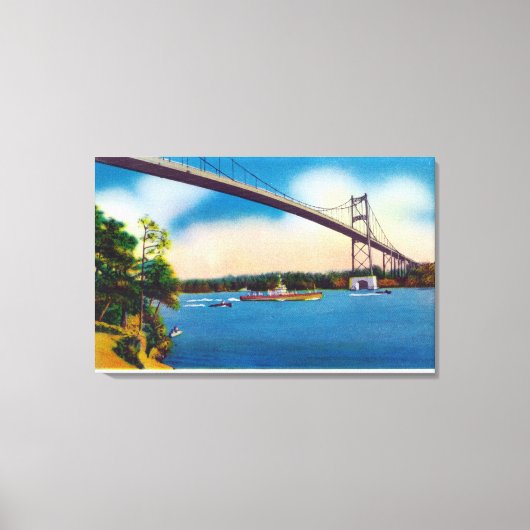 米海軍艦艇 キャンバスプリント (正面)