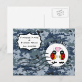 米海軍 ご案内（セーブ・ザ・デート） & レディバグス 案内ポストカード (正面/裏面)