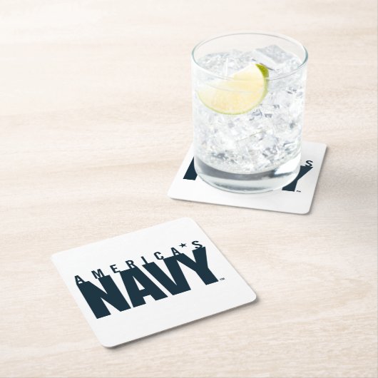 米海軍 |アメリカ海軍 スクエアペーパーコースター (インサイチュ)