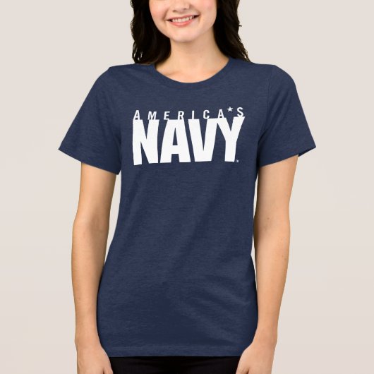 米海軍 |アメリカ海軍 トライブレンドTシャツ (正面)