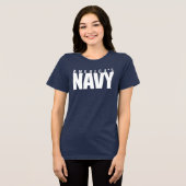 米海軍 |アメリカ海軍 トライブレンドTシャツ (正面全面)