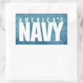 米海軍 |アメリカ海軍 長方形シール (バッグ)