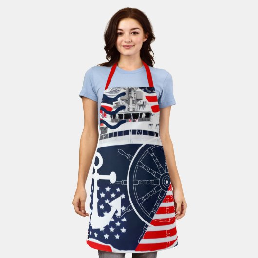 米海軍 エプロン (着用した状態)