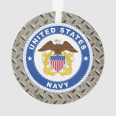 米海軍 |オフィシャルクレスト オーナメント (裏面)