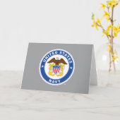 米海軍 |オフィシャルクレスト カード (黄色い花)