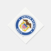 米海軍 |オフィシャルクレスト スタンダードカクテルナプキン (角)