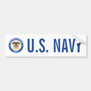 米海軍 オフィシャルクレスト バンパーステッカー