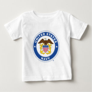 米海軍 オフィシャルクレスト ベビーTシャツ