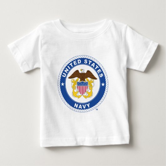 米海軍 |オフィシャルクレスト ベビーTシャツ (正面)