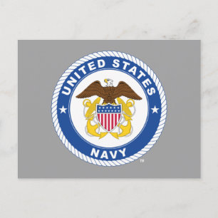 米海軍 オフィシャルクレスト ポストカード
