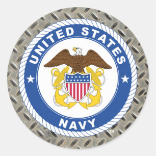 米海軍 オフィシャルクレスト ラウンドシール