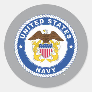 米海軍 オフィシャルクレスト ラウンドシール