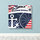 米海軍 キャンバスプリント (インサイチュ (ウッドフロア))