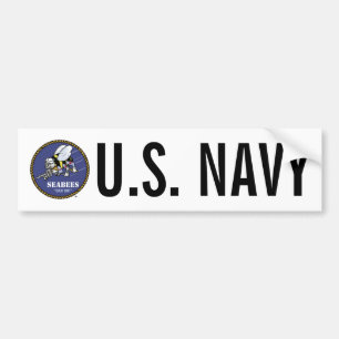 米海軍 シービー バンパーステッカー