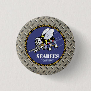 米海軍 シービー 缶バッジ
