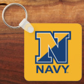 米海軍 |ネイビーイニシャルN キーホルダー (正面)