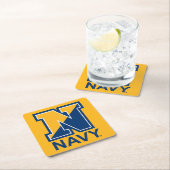 米海軍 |ネイビーイニシャルN スクエアペーパーコースター (インサイチュ)