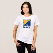 米海軍 |ネイビーイニシャルN トライブレンドTシャツ (正面全面)