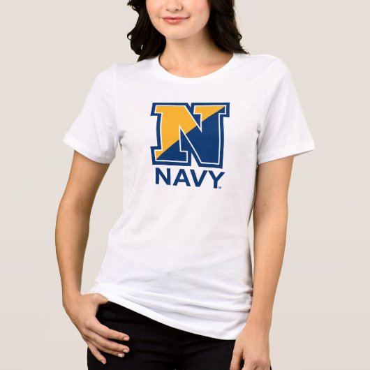 米海軍 |ネイビーイニシャルN トライブレンドTシャツ (正面)