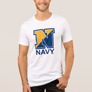 米海軍 ネイビーイニシャルN トライブレンドTシャツ