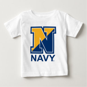 米海軍 ネイビーイニシャルN ベビーTシャツ