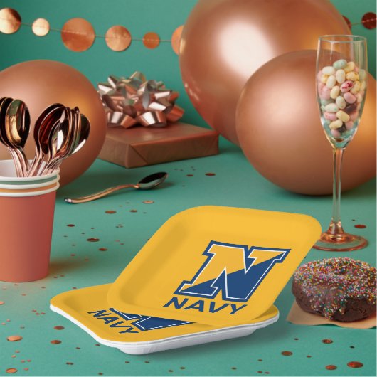 米海軍 |ネイビーイニシャルN ペーパープレート (複数)