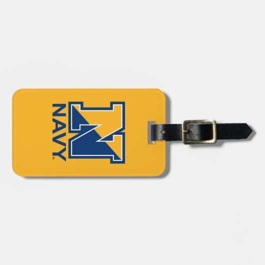米海軍 |ネイビーイニシャルN ラゲッジタグ (正面横)