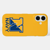 米海軍 |ネイビーイニシャルN Case-Mate iPhoneケース (裏面 (横))