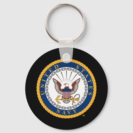 米海軍 |ネイビーエンブレム キーホルダー (正面)