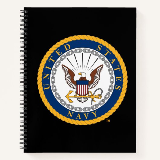米海軍 |ネイビーエンブレム ノートブック (正面)