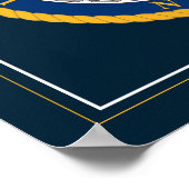 米海軍 |ネイビーエンブレム |ハッピーリタイア ポスター (角)