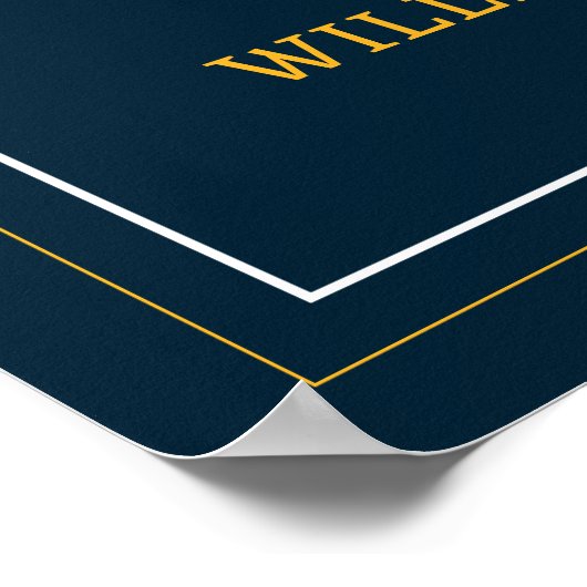 米海軍 |ネイビーエンブレム |ハッピーリタイア ポスター (角)