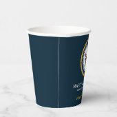 米海軍 |ネイビーエンブレム |ハッピーリタイア 紙コップ (右)