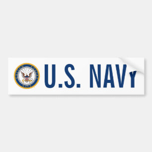 米海軍 ネイビーエンブレム バンパーステッカー