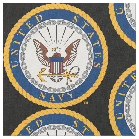米海軍 |ネイビーエンブレム ファブリック (クローズアップ)