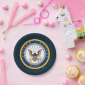 米海軍 |ネイビーエンブレム ペーパープレート (パーティー)