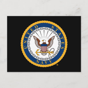 米海軍  ネイビーエンブレム ポストカード