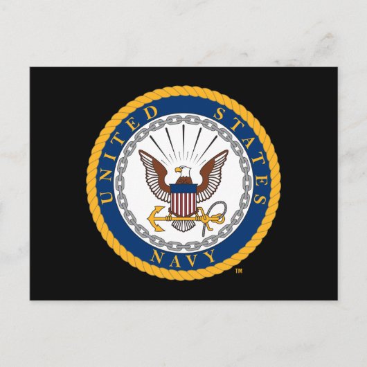 米海軍 |ネイビーエンブレム ポストカード (正面)