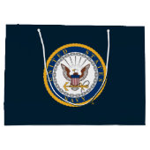 米海軍 |ネイビーエンブレム ラージペーパーバッグ (裏面)