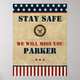 米海軍 |ネイビーエンブレム |別れのパーティー ポスター