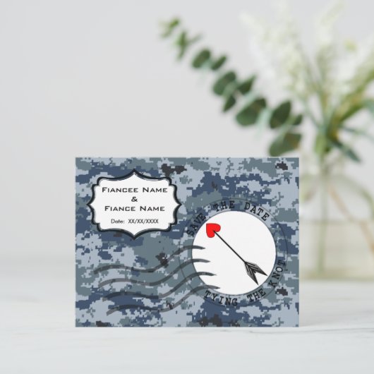 米海軍 予定保存 & 矢印 案内ポストカード (スタンド正面)