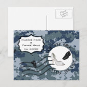 米海軍 救って 記念日 & 靴 案内ポストカード (正面/裏面)