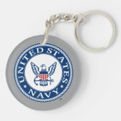 米海軍 |海軍代替エンブレム キーホルダー (裏面)