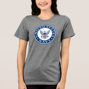 米海軍 海軍代替エンブレム トライブレンドTシャツ