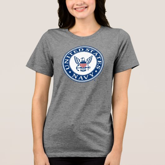 米海軍 |海軍代替エンブレム トライブレンドTシャツ (正面)